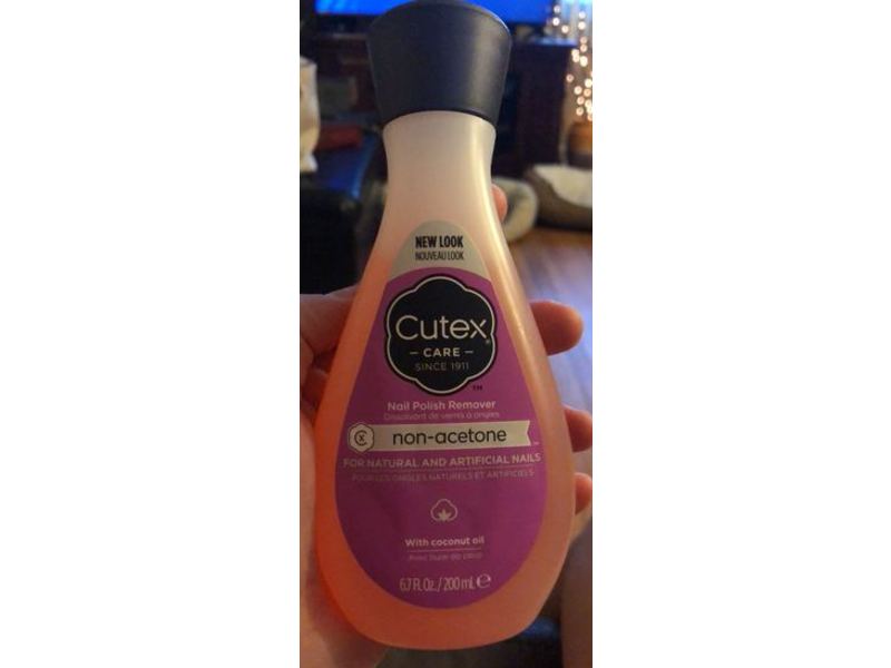 Cutex Care Non-Acetone Nail Polish Remover, Coconut Oil, 6.7 fl oz/200 mL