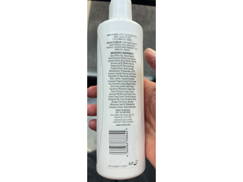 Nioxin Pro Clinical Scalp + Hair Conditioner, System 3, 10.1 fl oz/300 mL