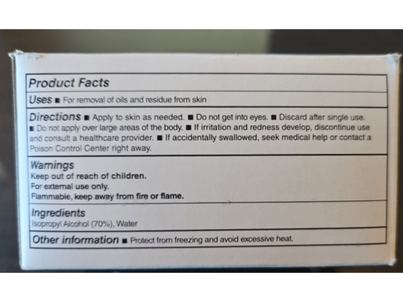 Signature Care 70% Isopropyl Alcohol Prep Pads, 100 Count