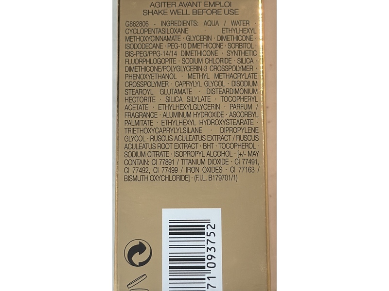 Yves Saint Laurent Touche Eclat Le Teint Awakening Foundation, BD 50 Warm Honey, SPF 22 PA++, 1 fl oz/30 mL