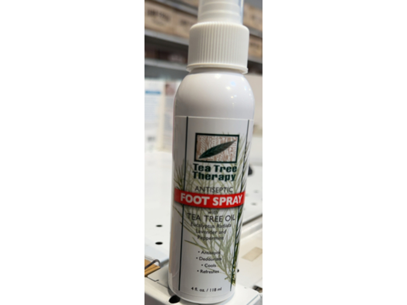 Tea Tree Therapy Antiseptic Foot Spray, Tea Tree, 4 fl oz/118 mL