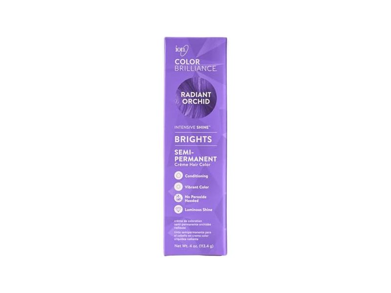 Ion Color Brilliance Semi-Permanent Creme Hair Color, Radiant Orchid, 4 oz/113.4 g