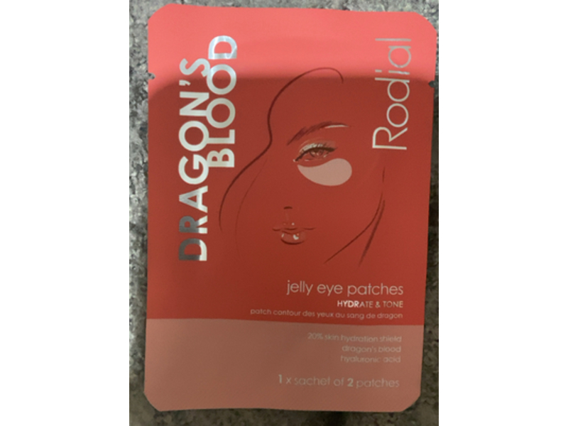 Rodial Dragon's Blood Jelly Eye Patches, Dragon's Blood & Hyaluronic Acid, 0.1 fl oz/3 g