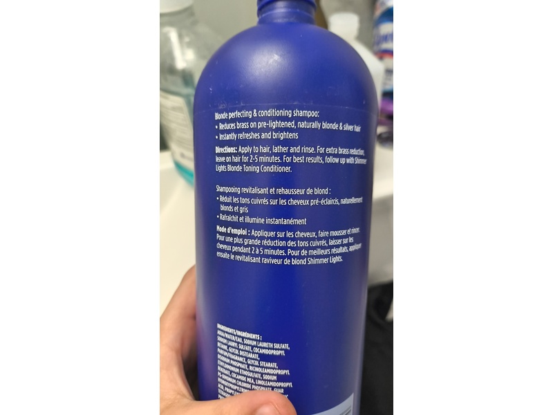 Clairol Shimmer Lights Shampoo, Blonde & Silver, 31.5 fl oz/931mL