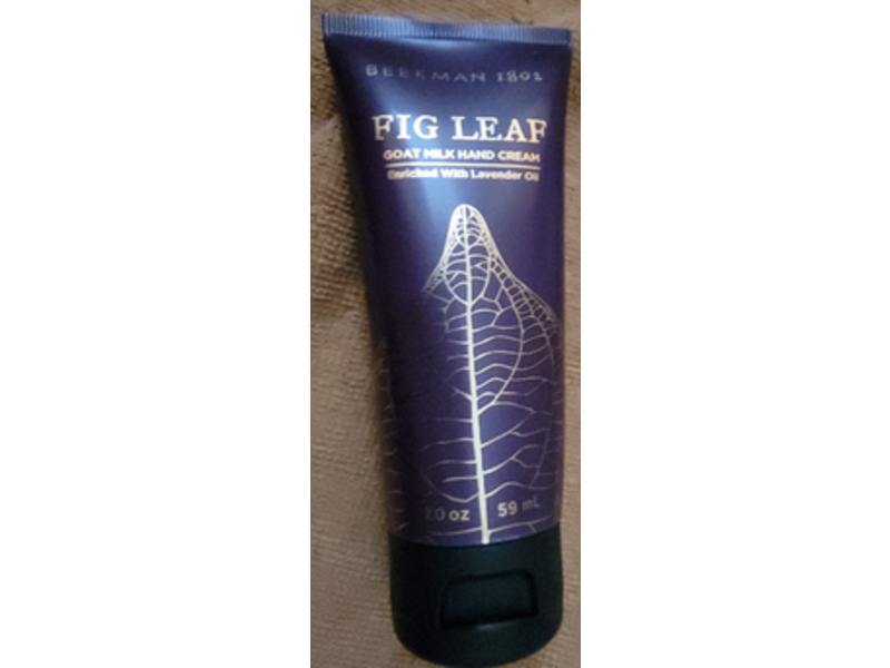 Beekman 1802 Fig Leaf Goat Milk Hand Cream, Lavender Oil, 2.0 oz/59 mL
