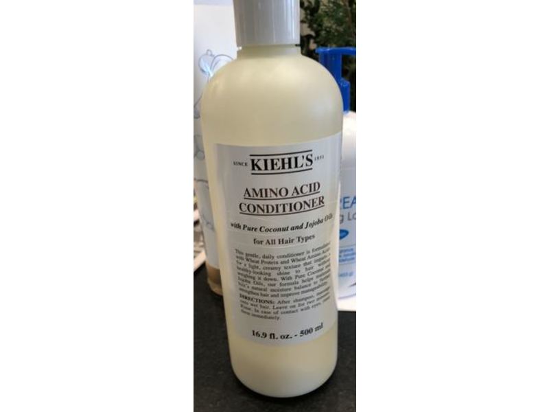 KIehl's Since 1851 Amino Acid Conditioner, Pure Coconut & Jojoba Oils, 16.9 fl oz/500 ml