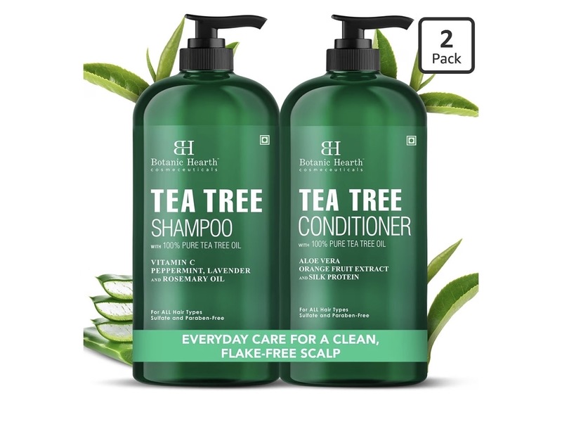Botanic Hearth Shampoo & Conditioner, Tea Tree, 16 fl oz/473 mL