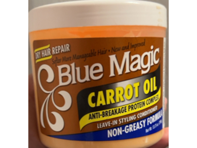 Blue Magic Leave In Styling Conditioner, Carrot Oil, 13.75 oz/390 g