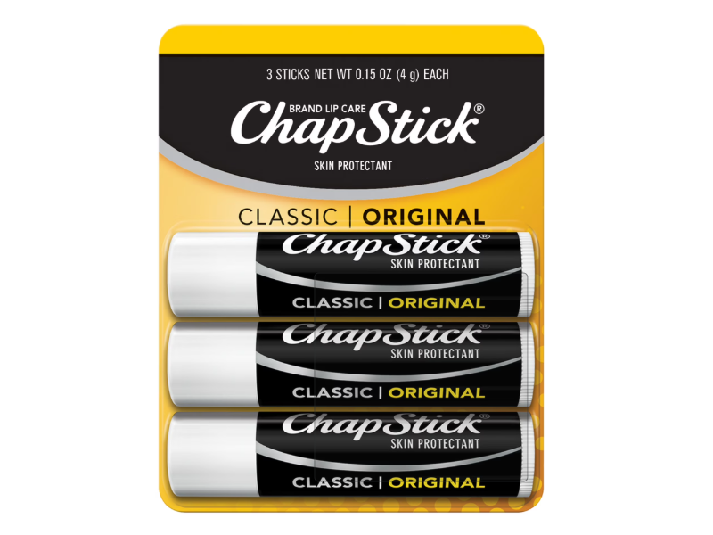 Chapstick Bulk Lip Balm, Classic Original, 0.15 oz/4 g, 3 Count, Pack Of 4