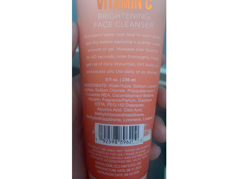 Clinical Works Brightening Face Cleanser, Vitamin C, 8 fl oz/236 mL