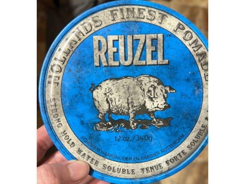 Reuzel Blue Strong Hold High Sheen Pomade, 12 fl oz/340 g