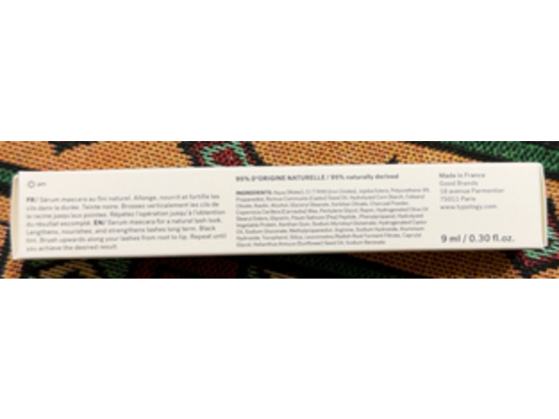 Typology T50 - Serum Mascara with 1% Pea Peptides + Castor Oil0.30 fl oz/9 mL