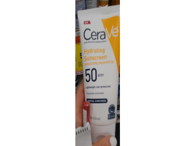 CeraVe Hydrating Sunscreen Body, SPF 50, 5 oz/150mL
