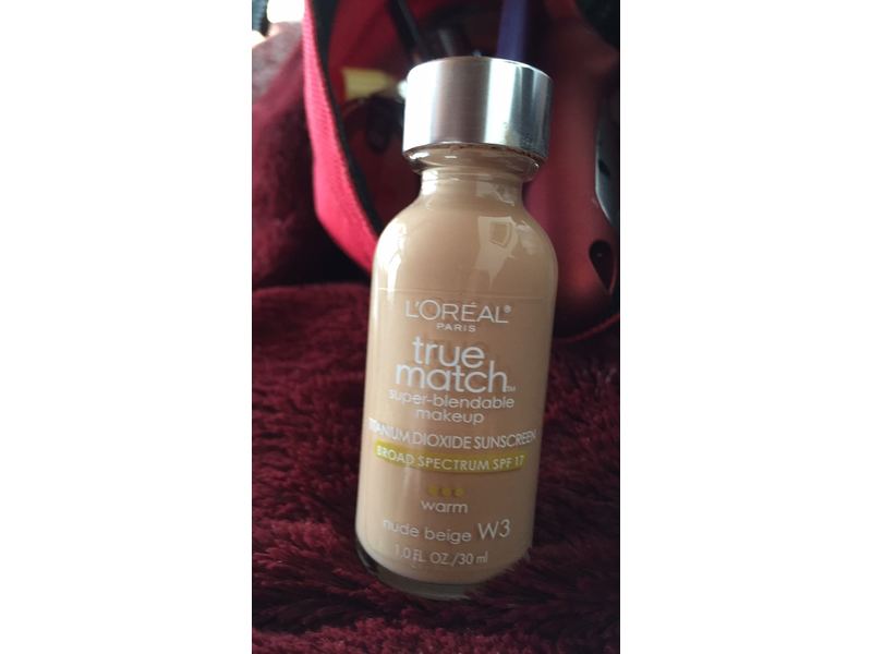 L'Oreal Paris True Match Super-Blendable Makeup, 1oz Warm Nude Beige W3