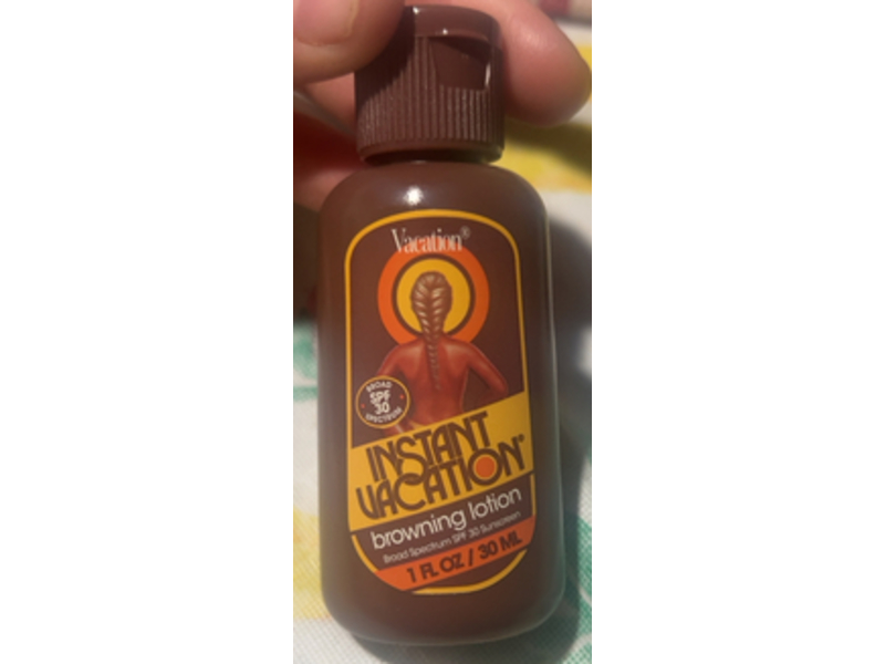 Vacation Instant Browning Lotion, SPF 30, 1 fl oz/30 mL