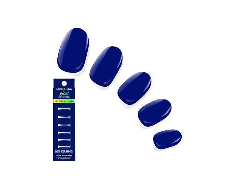 Dashing Diva Gloss Ultra Shine Gel Nail Strips, Whistle, 27 Count
