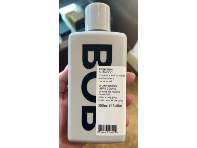Bob Free Rein Shampoo, Rosemary Leaf Extracts+Jojoba Esters & Coconut Oil, 8.4 fl oz/250 mL