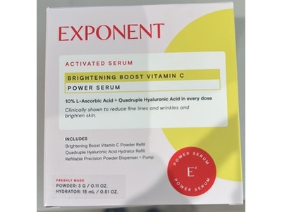 Exponent Brightening Boost Vitamin C Powder Refill + Quadruple Hyaluronnic Acid Refill Set