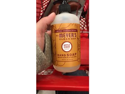 Mrs Meyer S Clean Day Liquid Hand Soap Apple Cider 12 5 Fluid Ounce Ingredients And Reviews