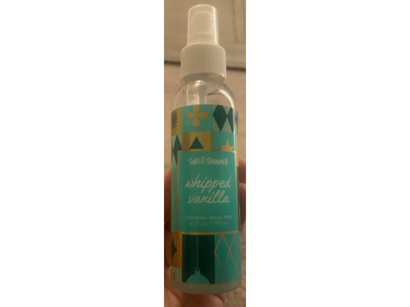 Groovi Beauty Sweet Shimmer Body Mist, Whipped Vanilla, 4.1 fl oz/120 mL