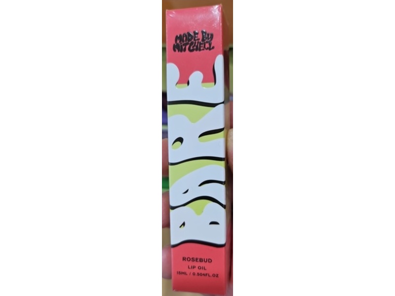 Made By Mitchell Bare Lip Oil, Rosebud, 0.504 fl oz/15 mL