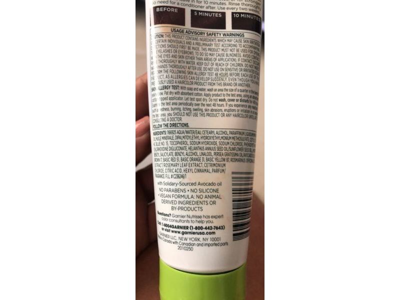 Garnier Nutrisse Color Reviver Color Mask, Warm Brown, 4.2 fl oz/125 mL