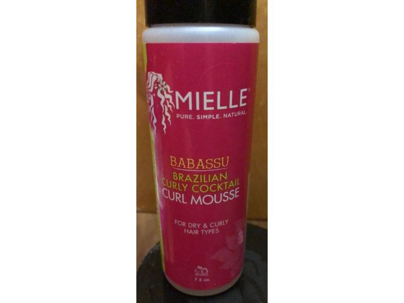 Mielle Brazilian Curly Cocktail Curl Mousse, Babassu, 7.5 oz