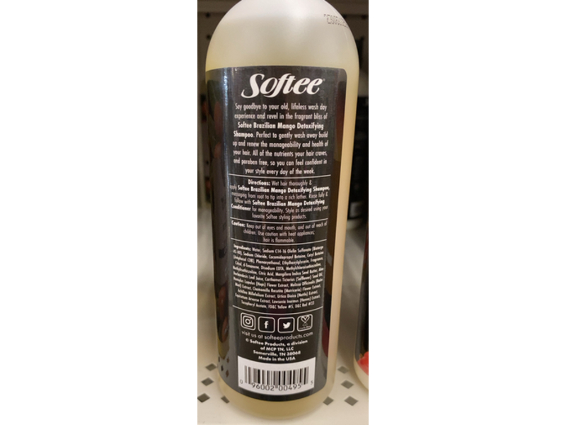 Softee Detoxifying Shampoo, Brazilian Mango, 16.5 fl oz/487 mL
