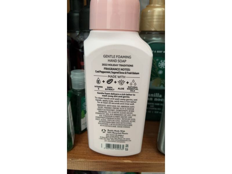 Bath & Body Works Merry & Bright Gentle Foaming Hand Soap, 8.75 fl oz/359 mL