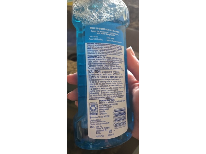 Mr. Clean Fresh Unstopables Multi-Surface Cleaner, 23 fl oz/680 mL