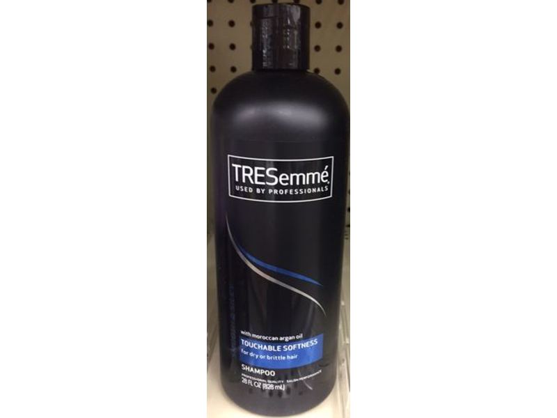 TRESemme Touchable Softness Shampoo, Moroccan Argan Oil, 28 fl oz/828 mL, Pack Of 2