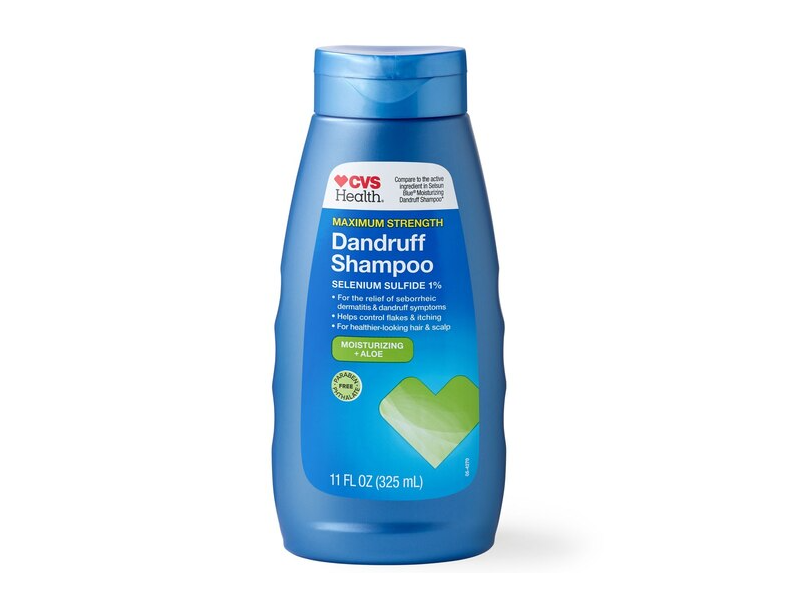CVS Health Maximum Strength Dandruff Shampoo, Moisturizing + Aloe, 11 fl oz/325 mL