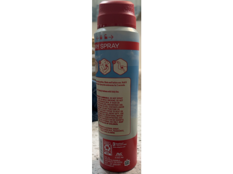 Old Spice Dry Spray Aluminum Free Deodorant, Fiji, 4.3 oz/122 g