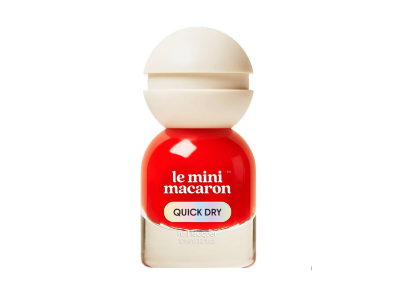 Le Mini Macaron Nail Lacquer, Cherry Red, 0.33 fl oz/10 mL