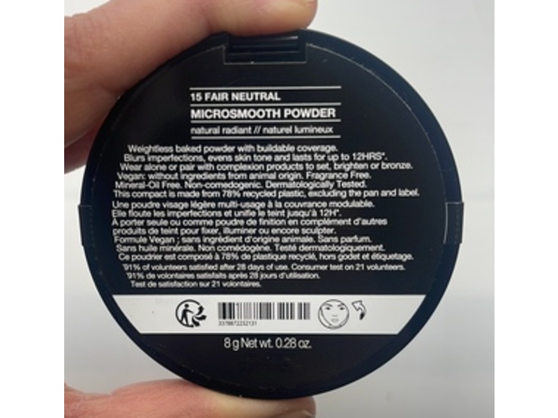 Sephora Natural Radiant Microsmooth Powder, 15 Fair Neutral, 0.28 oz/8 g