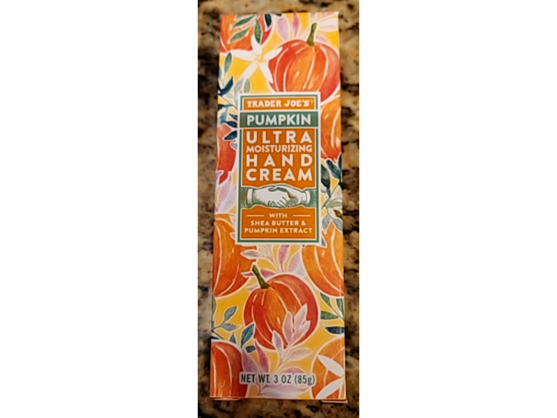 Trader Joe's Ultra Moisturizing Hand Cream, Pumpkin, 3 oz/85 g
