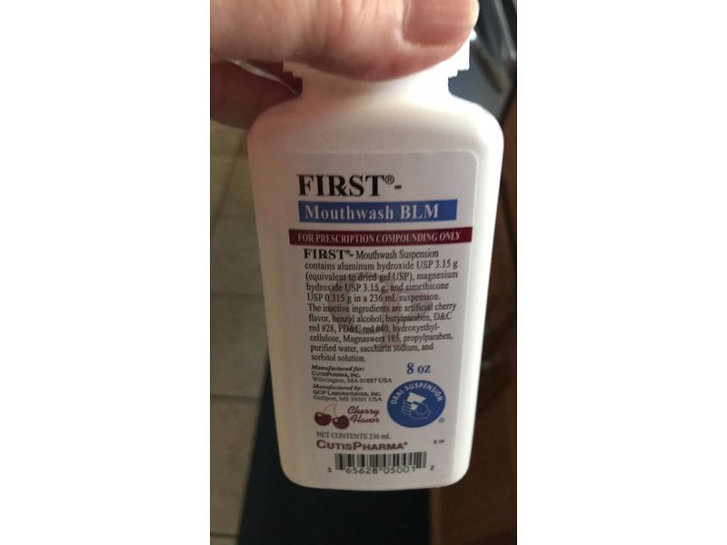 First Mouthwash Blm, Cherry Flavor, 8 oz