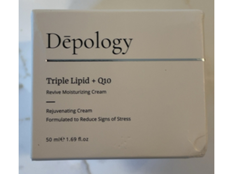Depology Revive Moisturizing & Rejuvenating Cream, Triple Lipid+ Q10, 1.69 fl oz/50 mL