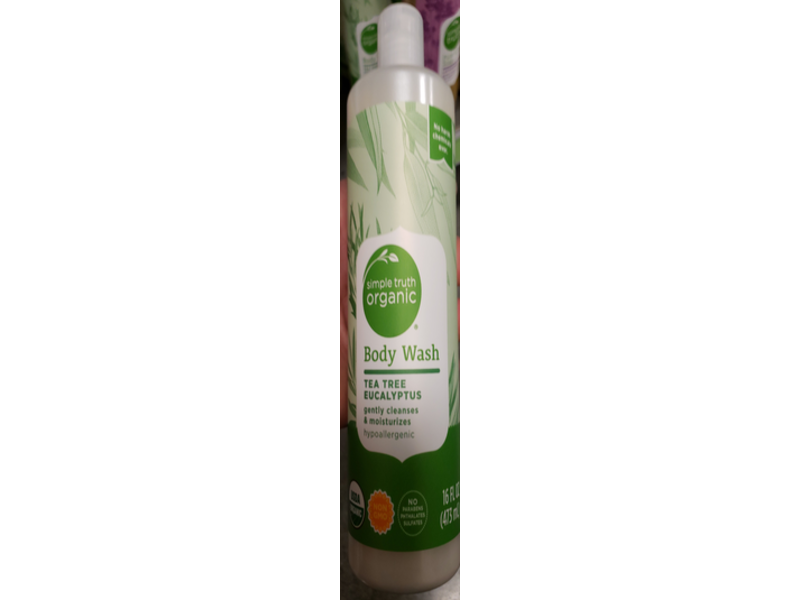 Simple Truth Organic Body Wash, Tea Tree Eucalyptus, 16 fl oz / 473 mL