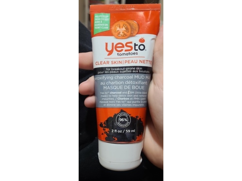 Yes To Tomatoes Detoxifying Charcoal Mud Mask, 2 fl oz/59 mL