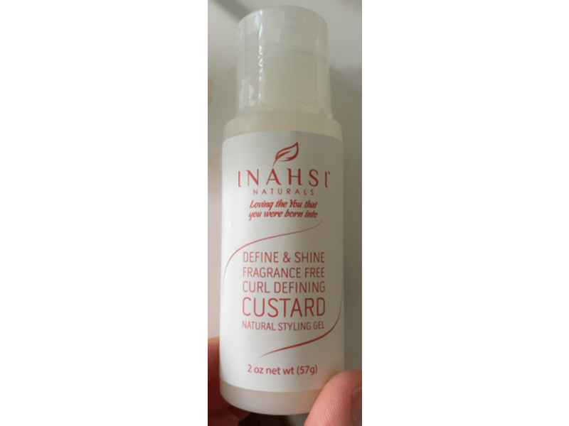 Inahsi Naturals Define & Shine Curl Defining Custard Styling Gel, 2 oz/57 g