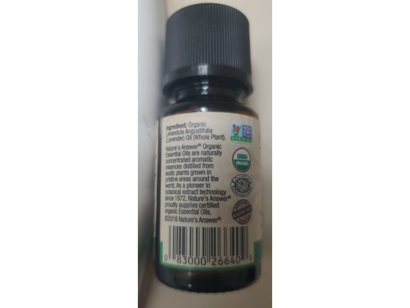 Nature's Answer 100% Essential Oil, Lavender, 0.5 fl oz/15 mL