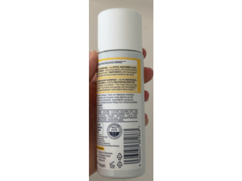 Balea Beauty Expert Glow Toner, Vitamin C + Panthenol, 3.4 fl oz/100 mL