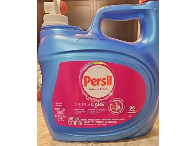 Persil Triple Care Detergent, Intense Fresh, 96 Loads, 126 fl oz/3.72 L