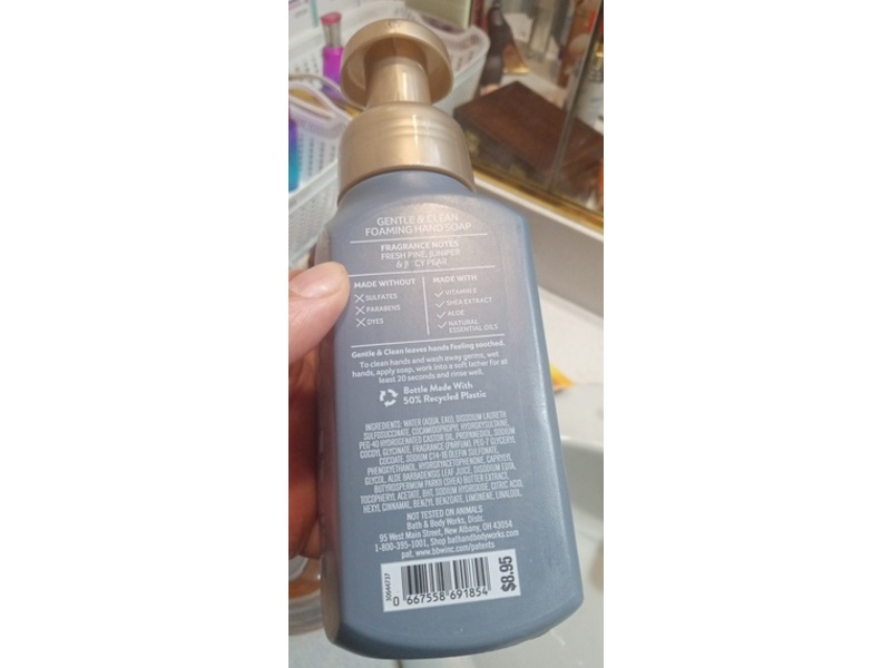 Bath & Body Works Gentle & Clean Foaming Hand Soap, Crisp Morning Air, 8.75 fl oz/259mL