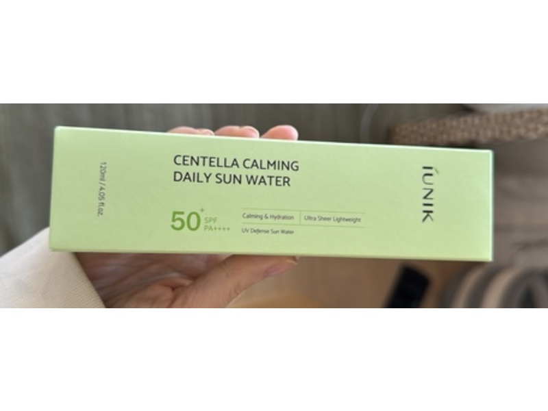 Iunik Centella Calming Daily Sun Water, SPF 50+ PA++++, 4.05 fl oz/120 mL