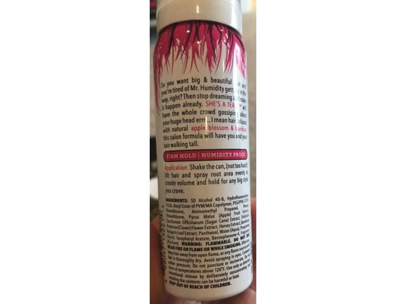 Not Your Mother's She's A Tease Volumizing Hairspray, Apple Blossom & Bamboo, 2 oz/56 g