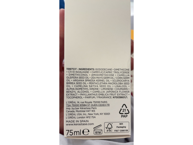 Kerastase Paris Elixir Ultime Versatile Beautifying Oil, 2.53 fl oz/75 mL