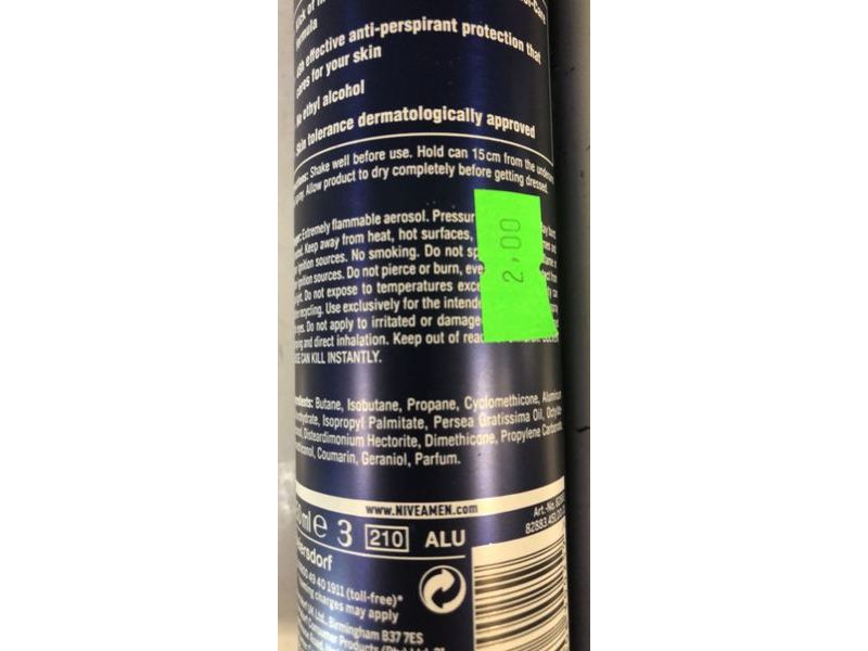 Nivea Men Anti-Perspirant, Cool Kick, 150 mL