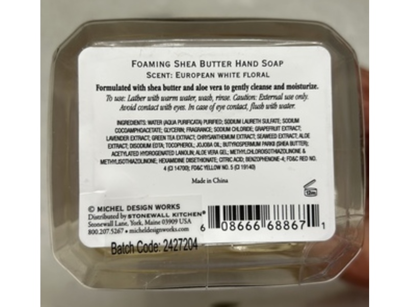 Michel Design Works Foaming Shea Butter Hand Soap, Secret Garden, 17.8 fl oz/530 mL